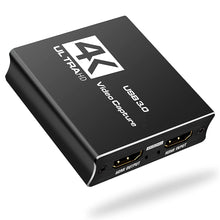 Load image into Gallery viewer, HDMI Video Capture Card for Live Streaming 1080P 4K USB3.0 Video Recorders Switch Game for PS4 Camera Xbox Recording Box