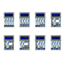 Load image into Gallery viewer, BTY-C704A4 Battery Charger 4 Slot Li-ion Li-fe Ni-MH Ni-CD Smart Fast Charger for 18650 26650 6F22 9V AA AAA 16340 14500 Battery Charger
