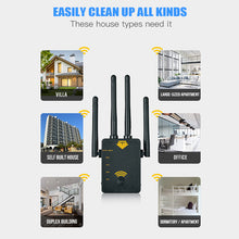 Load image into Gallery viewer, 1200mbps Dual Band Wireless Extender Full House Cover 5g Coverage