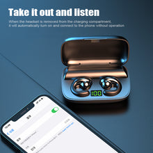 Load image into Gallery viewer, S19 Bluetooth Wireless Headset Digital Display Touch 5.0 Binaural Not Hear Mini Wireless Headsets Waterproof Headphones
