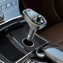 Load image into Gallery viewer, Bluetooth 5.0 Wireless FM Transmitter Dual Display Type C PD 20W 3.1A Fast Charging Dual USB Charger Handsfree Car Kit