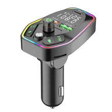 Load image into Gallery viewer, Bluetooth 5.0 Wireless FM Transmitter Dual Display Type C PD 20W 3.1A Fast Charging Dual USB Charger Handsfree Car Kit