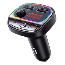 Load image into Gallery viewer, Car Bluetooth 5.0 FM Transmitter 3.1A Fast Charger Car Mp3 Player Music Handsfree Modulator With TF U Auto Accessorie
