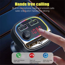 Load image into Gallery viewer, Car Bluetooth 5.0 FM Transmitter 3.1A Fast Charger Car Mp3 Player Music Handsfree Modulator With TF U Auto Accessorie