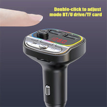 Load image into Gallery viewer, Car Bluetooth 5.0 FM Transmitter 3.1A Fast Charger Car Mp3 Player Music Handsfree Modulator With TF U Auto Accessorie