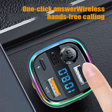 Load image into Gallery viewer, FM Transmitter C26 U Disk Car MP3 Player USB C 3.1A Fast Charging Car Charger Wireless Handsfree Bluetooth 5.0 Car Kit