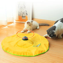 Load image into Gallery viewer, Electric Automatic Cat Toy 4 Speed Funny Pet Turntable Interactive Intelligence Amusement Game Rotating Cat Toys Cats Supplies