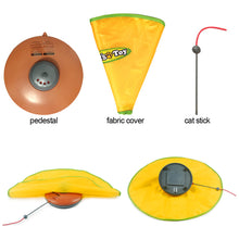 Load image into Gallery viewer, Electric Automatic Cat Toy 4 Speed Funny Pet Turntable Interactive Intelligence Amusement Game Rotating Cat Toys Cats Supplies