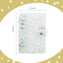 Load image into Gallery viewer, A6 Binder Budget PVC Planner Pockets Expense Budget Sheets Notebook Cash Envelope Organizer System with Clear Zipper Pocket