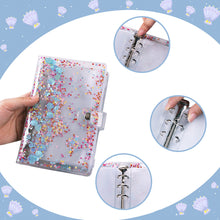 Load image into Gallery viewer, A6 Binder Budget PVC Planner Pockets Expense Budget Sheets Notebook Cash Envelope Organizer System with Clear Zipper Pocket
