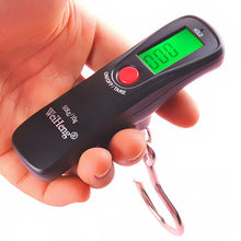Load image into Gallery viewer, 50Kg 10g Portable Digital Travel Scale Luggage Scale Hanging Digital Scale with Backlight Electronic Fishing Weights Pocket Scale