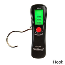 Load image into Gallery viewer, 50Kg 10g Portable Digital Travel Scale Luggage Scale Hanging Digital Scale with Backlight Electronic Fishing Weights Pocket Scale