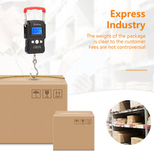 Load image into Gallery viewer, 50Kg/5g LCD Digital Scale with Backlight Portable Hanging Hook Scale Double Accuracy Fishing Travel Mini Electronic Weighing Scale