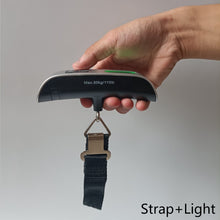 Load image into Gallery viewer, 50kg Digital Luggage Scale Travel Portable Suitcase Hanging Scales Digital Scale with Backlight Electronic Fishing Weights Pocket Scale