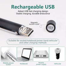 Load image into Gallery viewer, USB Rechargeable Medical Handy Pen Light Mini Nursing Flashlight LED Torch Lamp With Stainless Steel Clip Pocket Led Flashlight