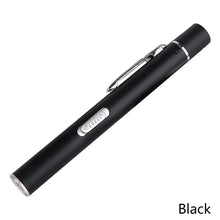 Load image into Gallery viewer, USB Rechargeable Medical Handy Pen Light Mini Nursing Flashlight LED Torch Lamp With Stainless Steel Clip Pocket Led Flashlight