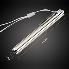 Load image into Gallery viewer, 365/395nm Stainless Steel Mini Pocket Lamp Led 365/395 UV Flashlight Torch Ultra Violet Light AAA Battery for Marker Checker Detection