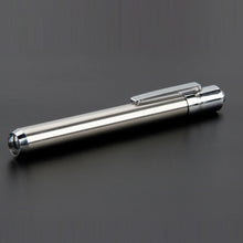 Load image into Gallery viewer, 365/395nm Stainless Steel Mini Pocket Lamp Led 365/395 UV Flashlight Torch Ultra Violet Light AAA Battery for Marker Checker Detection