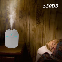 Load image into Gallery viewer, Portable 250ml USB Chargeable Air Humidifier Mute Aromatherapy Aroma Oil Diffuser with Night Light Cool Mist Sprayer Plants Purifier for Bedroom Home Car