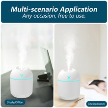 Load image into Gallery viewer, Portable 250ml USB Chargeable Air Humidifier Mute Aromatherapy Aroma Oil Diffuser with Night Light Cool Mist Sprayer Plants Purifier for Bedroom Home Car