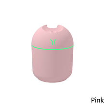 Load image into Gallery viewer, Portable 250ml USB Chargeable Air Humidifier Mute Aromatherapy Aroma Oil Diffuser with Night Light Cool Mist Sprayer Plants Purifier for Bedroom Home Car