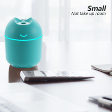 Load image into Gallery viewer, Portable 250ml USB Chargeable Air Humidifier Mute Aromatherapy Aroma Oil Diffuser with Night Light Cool Mist Sprayer Plants Purifier for Bedroom Home Car