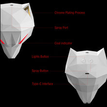 Load image into Gallery viewer, Filterhualv USB Input Air Humidifier Wolf Head Electric Essential Oil Diffuser Ultrasonic Aroma Diffuser Wolf Head Separated Aroma for Home Studio Room Bedroom