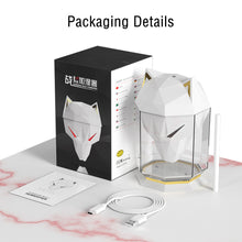Load image into Gallery viewer, Filterhualv USB Input Air Humidifier Wolf Head Electric Essential Oil Diffuser Ultrasonic Aroma Diffuser Wolf Head Separated Aroma for Home Studio Room Bedroom