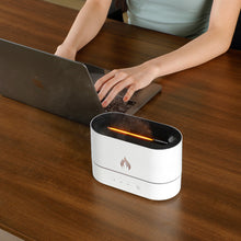 Load image into Gallery viewer, Aroma Diffuser Air Humidifier with Flame Lamp USB Chargeable Essential Oil Diffusers LED Free Filter Cool Mist Maker Ultrasonic Fragrance Aromatherapy Humidifiers For Home