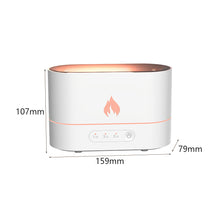 Load image into Gallery viewer, Aroma Diffuser Air Humidifier with Flame Lamp USB Chargeable Essential Oil Diffusers LED Free Filter Cool Mist Maker Ultrasonic Fragrance Aromatherapy Humidifiers For Home