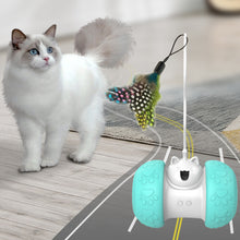 Load image into Gallery viewer, Automatic Cat Teaser Interactive Toy Smart Food Leakage Tumbler Food Slow Feeding Pet Feeder USB Rechargeable Self Rotating Pet Toy Cat Kitten Toy Ball