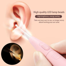 Load image into Gallery viewer, 1 Set Baby Ear Cleaner Ear Wax Removal Tool Luminous Earpick Ear Cleaning Earwax Remover Ear Curette Light Ear Spoon Tweezers