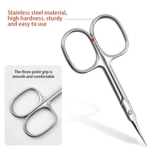 Load image into Gallery viewer, Dead Skin Cuticle Scissors Nail Manicure Scissors Cuticle Clippers Trimmer Dead Skin Remover Stainless Steel Cutters Tools