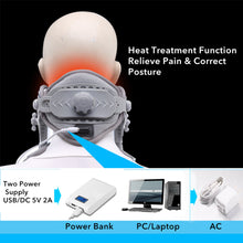 Load image into Gallery viewer, Cervical Tractor Home Adjustable Hot Compress Stretching Neck Brace Cervical Vertebra Support Neck Retractor Cervical Stretcher