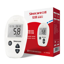 Load image into Gallery viewer, Blood Glucose Meter High Precision Measurement Voice Broadcast Smart Code-Free Auto Strip Measuring Blood Sugar Micro Blood Collection