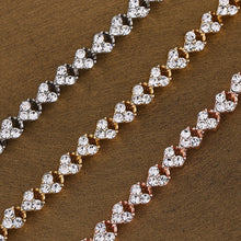 Load image into Gallery viewer, Fashion Bridal Wedding Zircon Bracelet Luxury Silver-plated Crystal Zircon Female Jewelry Rhinestones Bracelet Gift