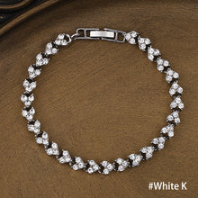 Load image into Gallery viewer, Fashion Bridal Wedding Zircon Bracelet Luxury Silver-plated Crystal Zircon Female Jewelry Rhinestones Bracelet Gift