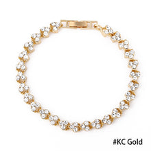 Load image into Gallery viewer, Fashion Bridal Wedding Zircon Bracelet Luxury Silver-plated Crystal Zircon Female Jewelry Rhinestones Bracelet Gift