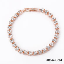 Load image into Gallery viewer, Fashion Bridal Wedding Zircon Bracelet Luxury Silver-plated Crystal Zircon Female Jewelry Rhinestones Bracelet Gift
