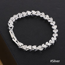 Load image into Gallery viewer, Fashion Bridal Wedding Zircon Bracelet Luxury Silver-plated Crystal Zircon Female Jewelry Rhinestones Bracelet Gift
