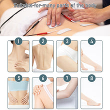 Load image into Gallery viewer, 10Pcs 6*9cm Non-woven Fabric Reusable Self Adhesive Electrode Pads Conductive Gel Pad Body Physiotherapy Massage Electrodes