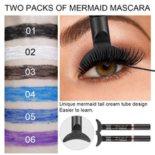 Load image into Gallery viewer, Mascara Tail Slender Mascara Waterproof Easy To Operate Thick Curling Long Lasting Colorful Curl Mascara Eyes Makeup Cosmetic