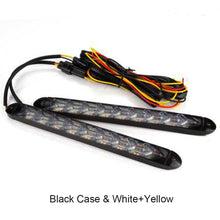 Load image into Gallery viewer, 2Pcs 32cm 12LED Car Daytime Front Running Light DRL Dynamic Turn Signal Bumper Waterproof Driving Lamp Daylights