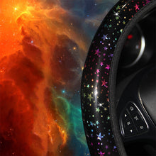 Load image into Gallery viewer, Universal 37-38cm Car Steering Wheel Cover Steering Wheel Protector Case Colorful Stars for Women Girls Auto Styling Accessories