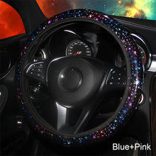 Load image into Gallery viewer, Universal 37-38cm Car Steering Wheel Cover Steering Wheel Protector Case Colorful Stars for Women Girls Auto Styling Accessories