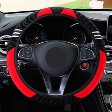 Load image into Gallery viewer, 37-38cm Car Steering Wheel Cover Plush Little Monster Elastic Warm Anti-slip Steering Wheel Cover Accessories for Women