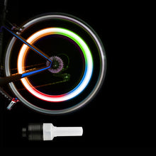 Load image into Gallery viewer, Bicycle Motorcycle LED Light Neon Bike Spoke Light Waterproof Car Wheel Spoke Light Tire Valve Dust Cap Lamp Cycling Accessories