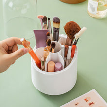Load image into Gallery viewer, Multifunction 360° Rotating Makeup Bucket Portable Brush Storage Box Pen Holder Dust-proof Cosmetic Storage Box Polish Nail Brush Box Desktop Organizer