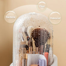 Load image into Gallery viewer, Multifunction 360° Rotating Makeup Bucket Portable Brush Storage Box Pen Holder Dust-proof Cosmetic Storage Box Polish Nail Brush Box Desktop Organizer