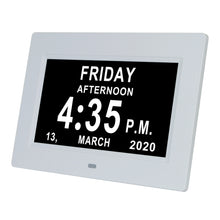 Load image into Gallery viewer, 7 Inch Digital Electronic Clock DDC-7010 Photo Frame Intelligent Electronic Alarm Clock Calendar Elderly Medicine Reminder Automatically Adjust Brightness